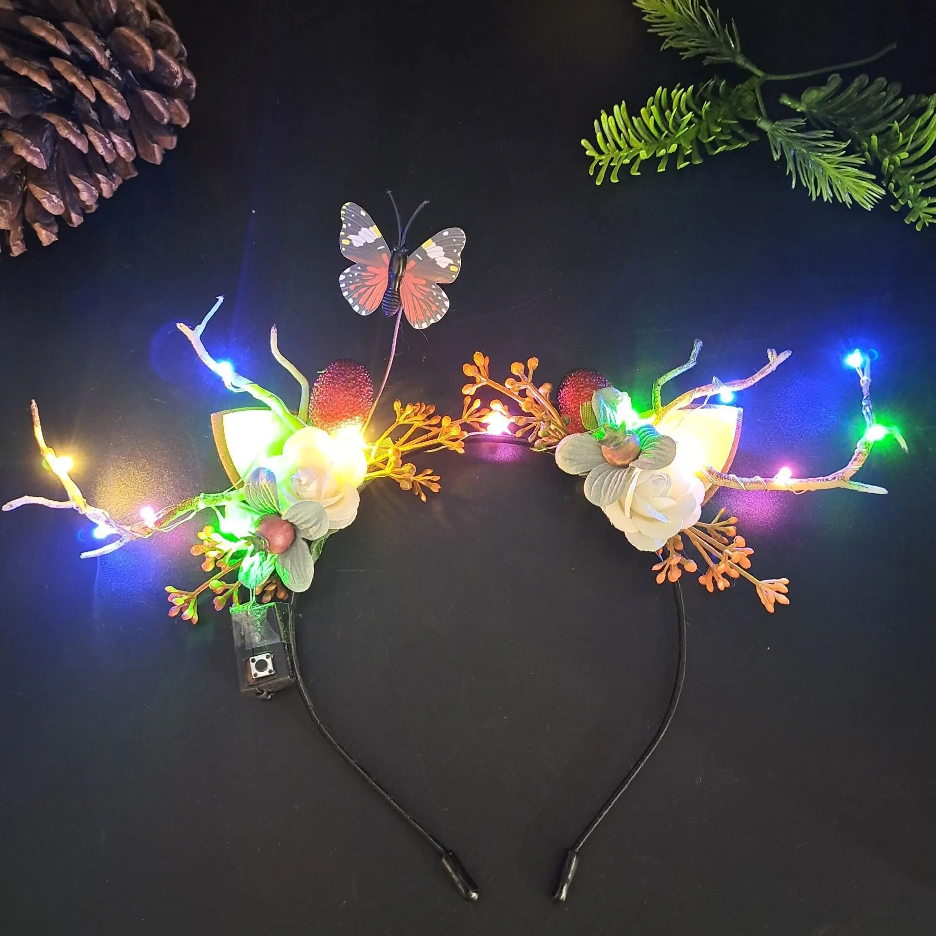 Luminous Antler Headband for Night Market & Concert Use - Image 14