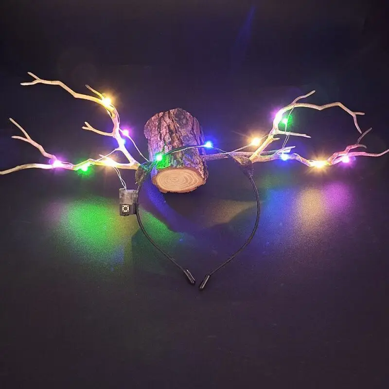 Luminous Antler Headband for Night Market & Concert Use - Image 16