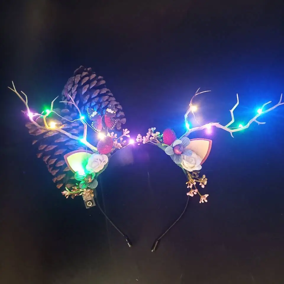 Luminous Antler Headband for Night Market & Concert Use - Image 17