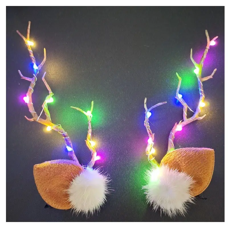 Luminous Antler Headband for Night Market & Concert Use - Image 2