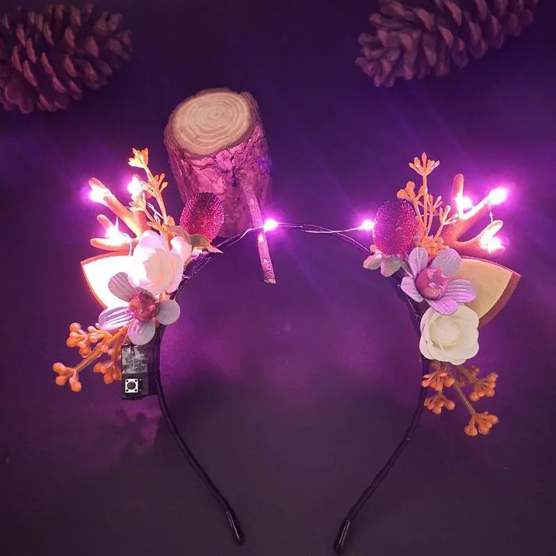 Luminous Antler Headband for Night Market & Concert Use - Image 21