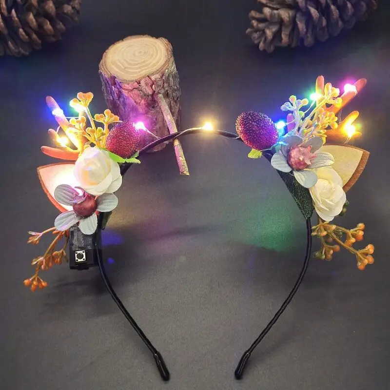 Luminous Antler Headband for Night Market & Concert Use - Image 22