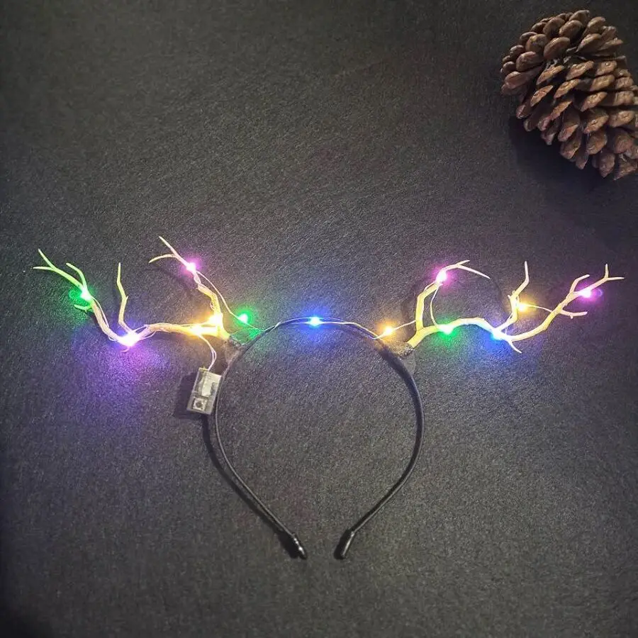 Luminous Antler Headband for Night Market & Concert Use - Image 23