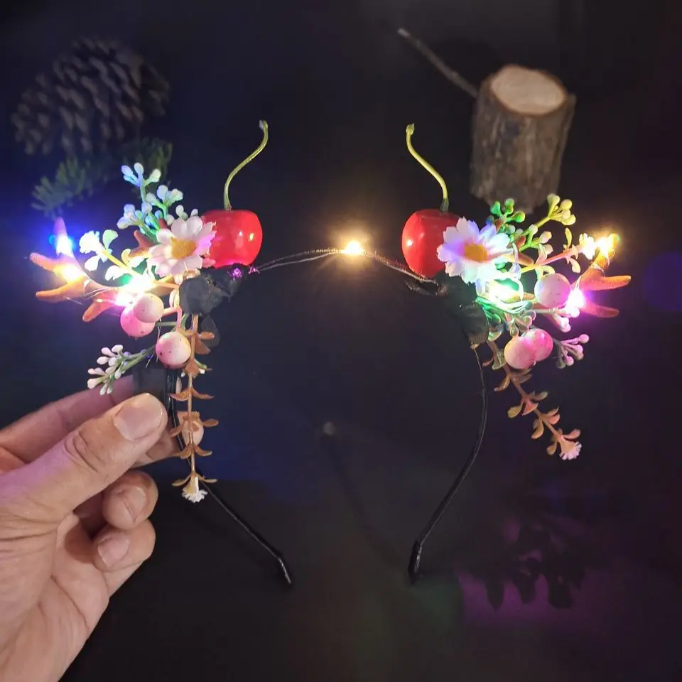 Luminous Antler Headband for Night Market & Concert Use - Image 25