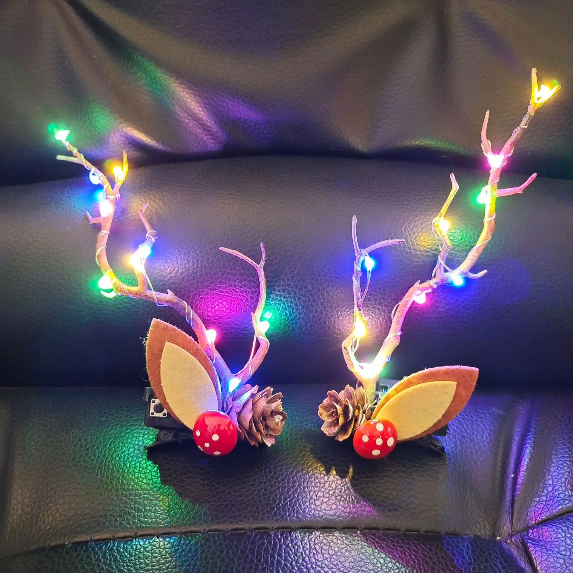 Luminous Antler Headband for Night Market & Concert Use - Image 3