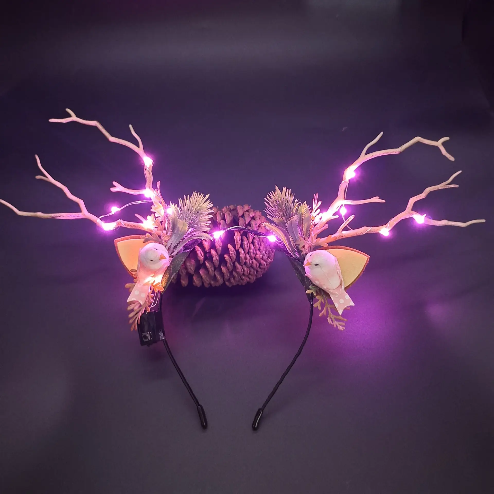 Luminous Antler Headband for Night Market & Concert Use - Image 33