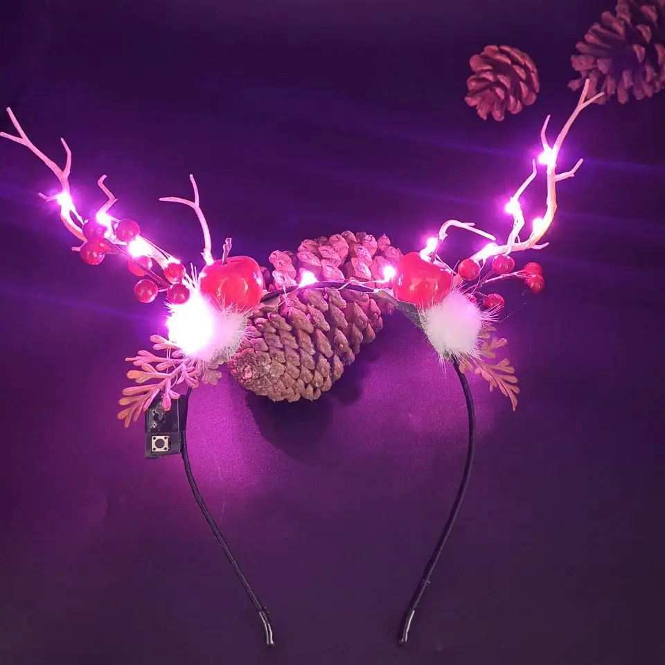 Luminous Antler Headband for Night Market & Concert Use - Image 34