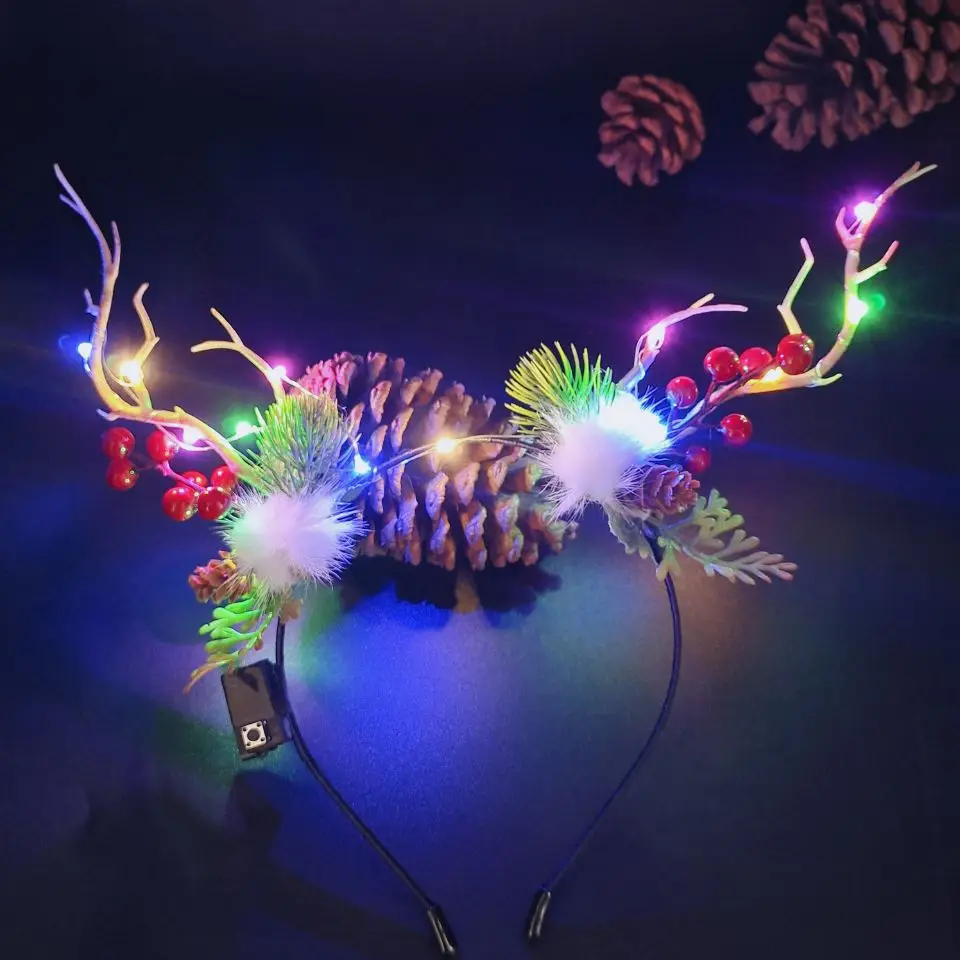 Luminous Antler Headband for Night Market & Concert Use - Image 35