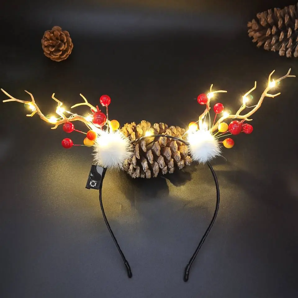 Luminous Antler Headband for Night Market & Concert Use - Image 36