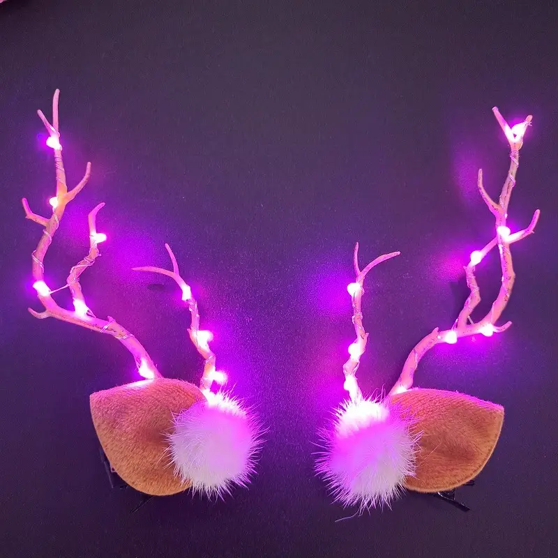 Luminous Antler Headband for Night Market & Concert Use - Image 4