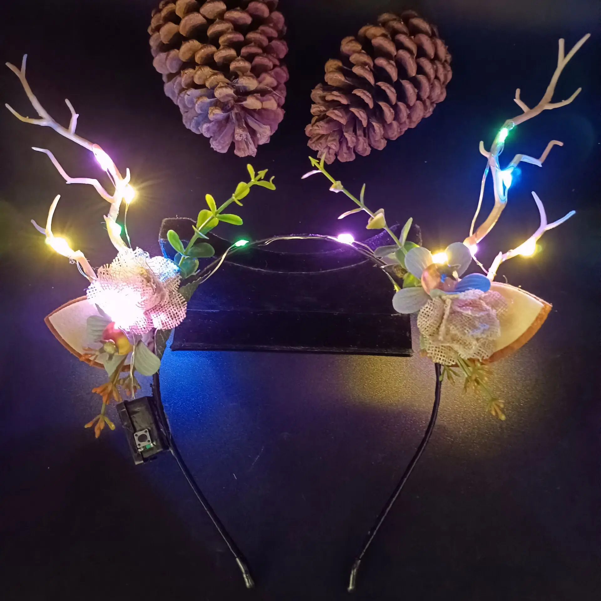 Luminous Antler Headband for Night Market & Concert Use - Image 40