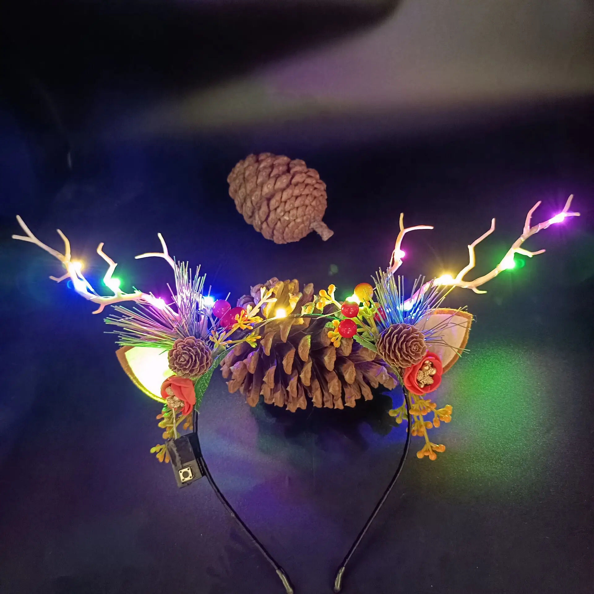 Luminous Antler Headband for Night Market & Concert Use - Image 43