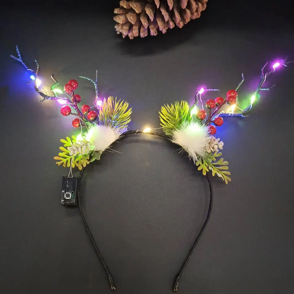 Luminous Antler Headband for Night Market & Concert Use - Image 45