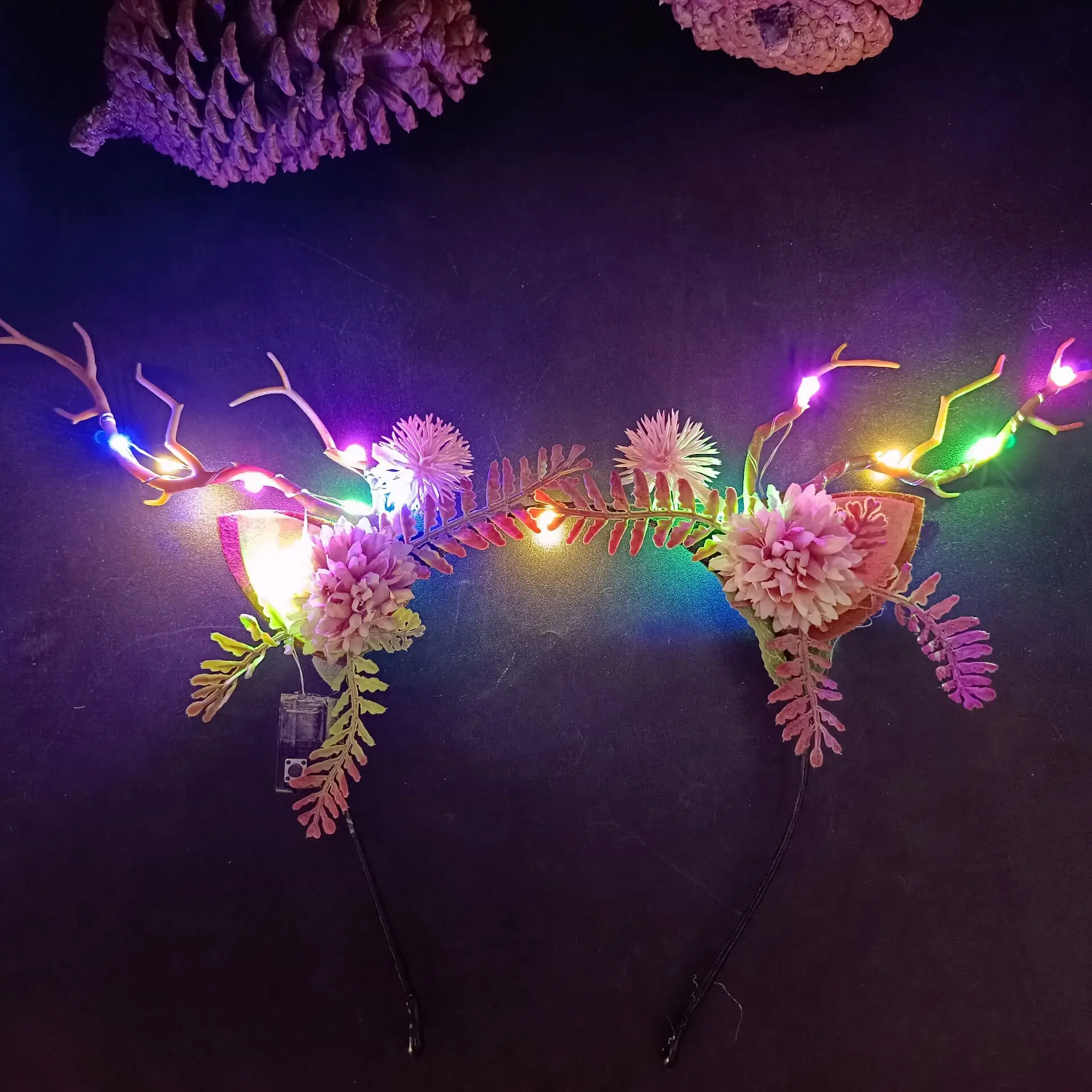 Luminous Antler Headband for Night Market & Concert Use - Image 46