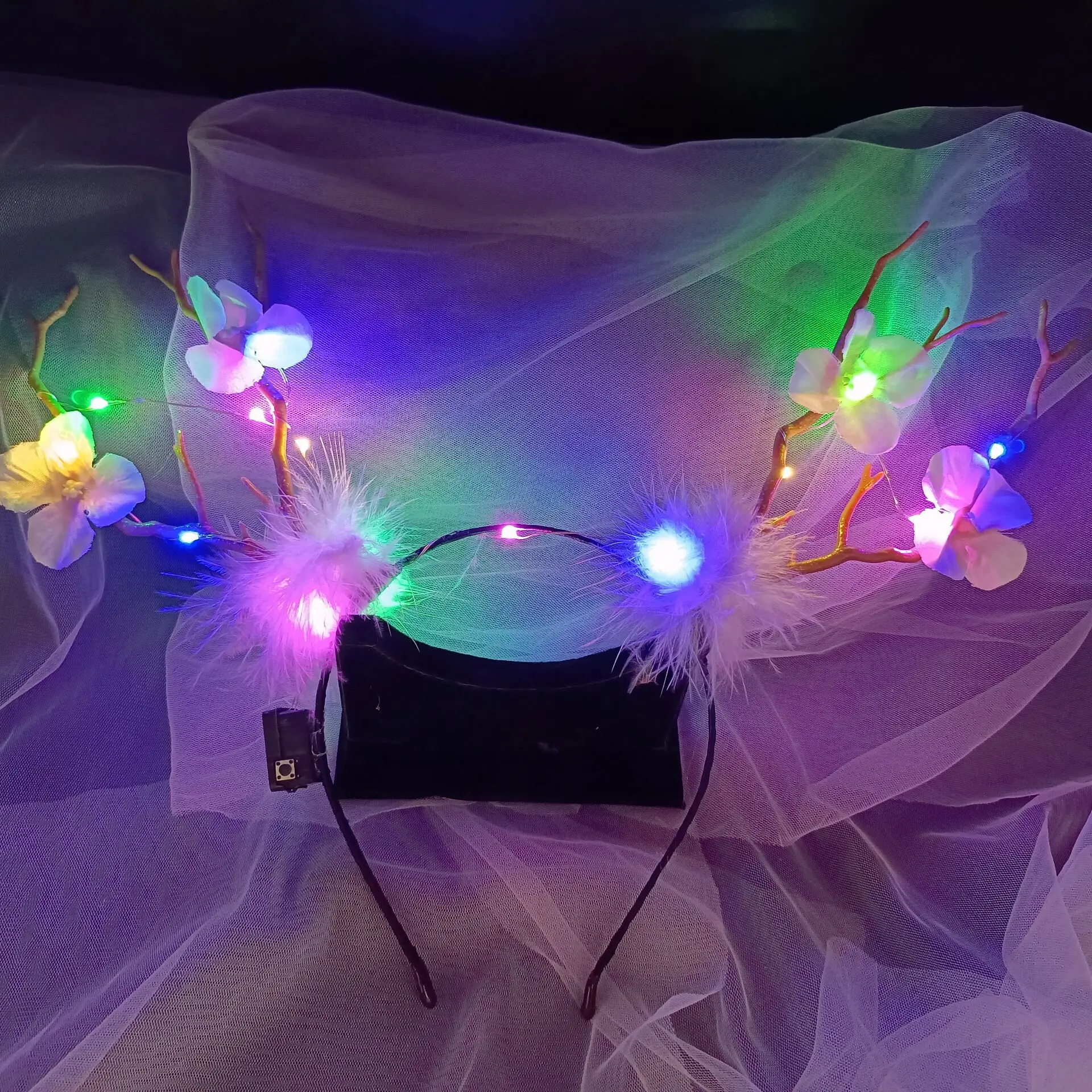 Luminous Antler Headband for Night Market & Concert Use - Image 49