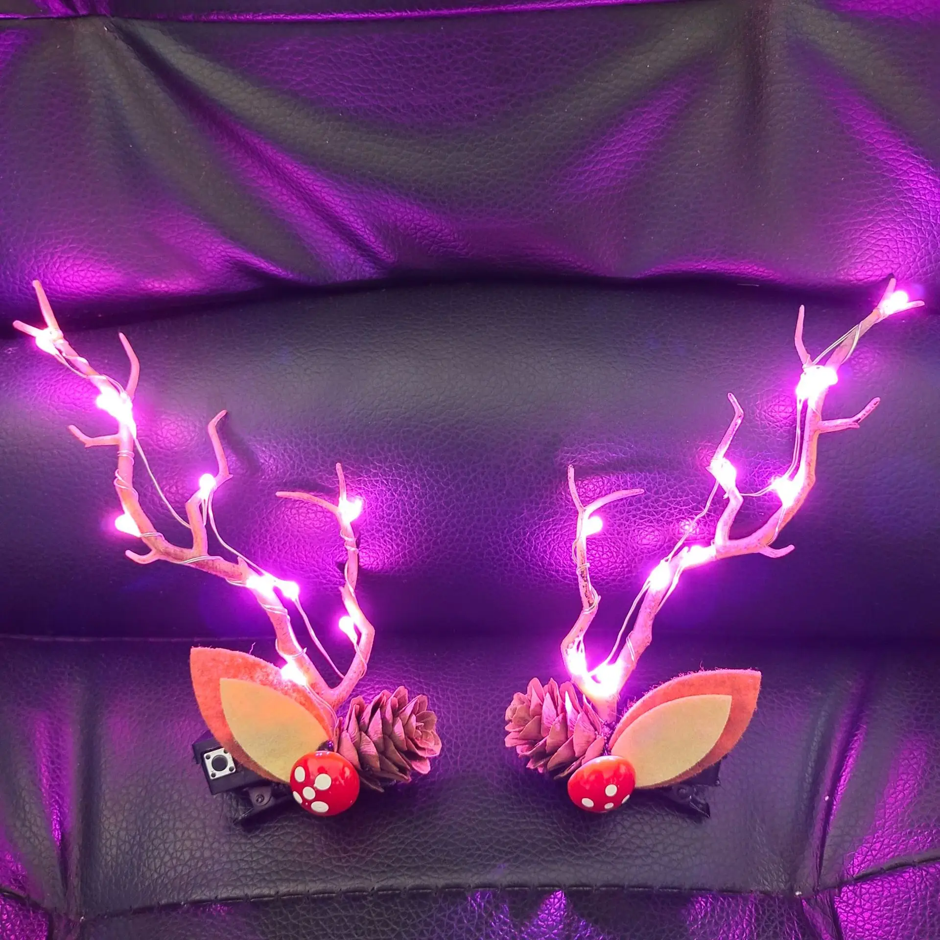 Luminous Antler Headband for Night Market & Concert Use - Image 5