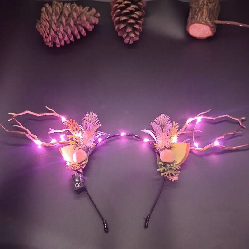 Luminous Antler Headband for Night Market & Concert Use - Image 8