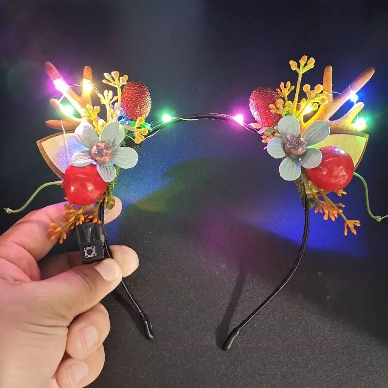 Luminous Antler Headband for Night Market & Concert Use - Image 9