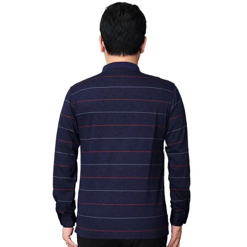 Old Father Long Sleeve T-Shirt Blue Striped Large