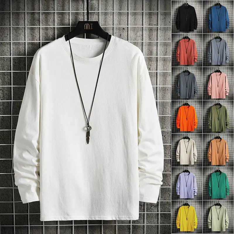 Men Long Sleeve T-Shirt Blue Spring Autumn 2025 - Image 6
