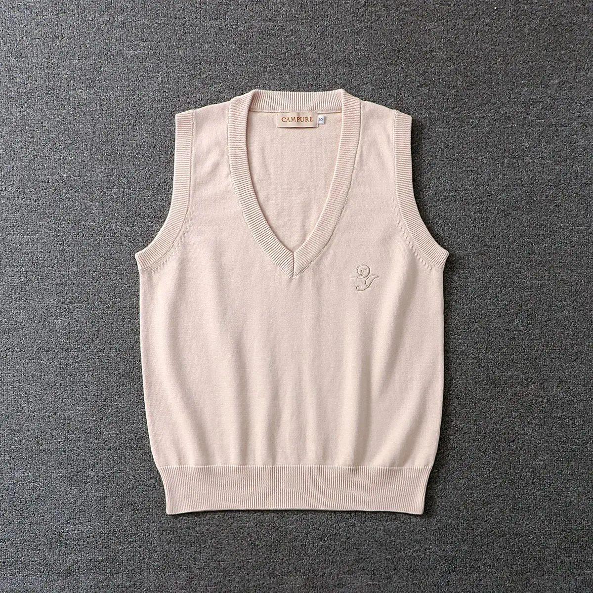 Men V-Neck Knitted Vest Medium Olive Green - Image 9