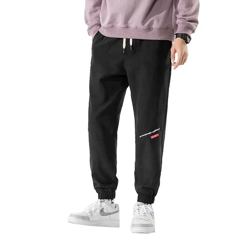 Men's 2025 Printed Leg Pants Grey Loose Casual Sports - Image 9