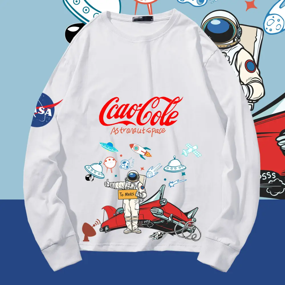 Tide NASA Cotton Long Sleeve T-Shirt Blue - Image 10
