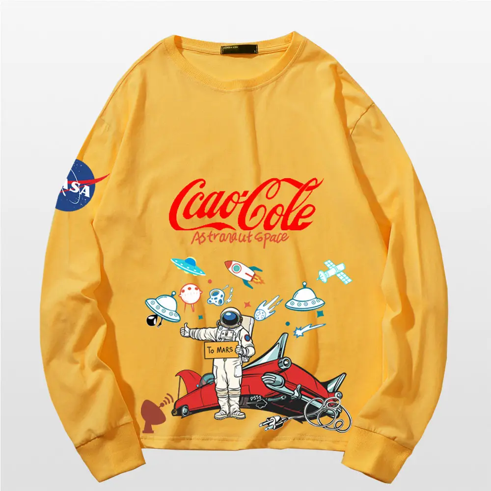 Tide NASA Cotton Long Sleeve T-Shirt Blue - Image 12