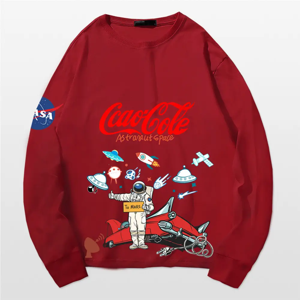 Tide NASA Cotton Long Sleeve T-Shirt Blue - Image 13