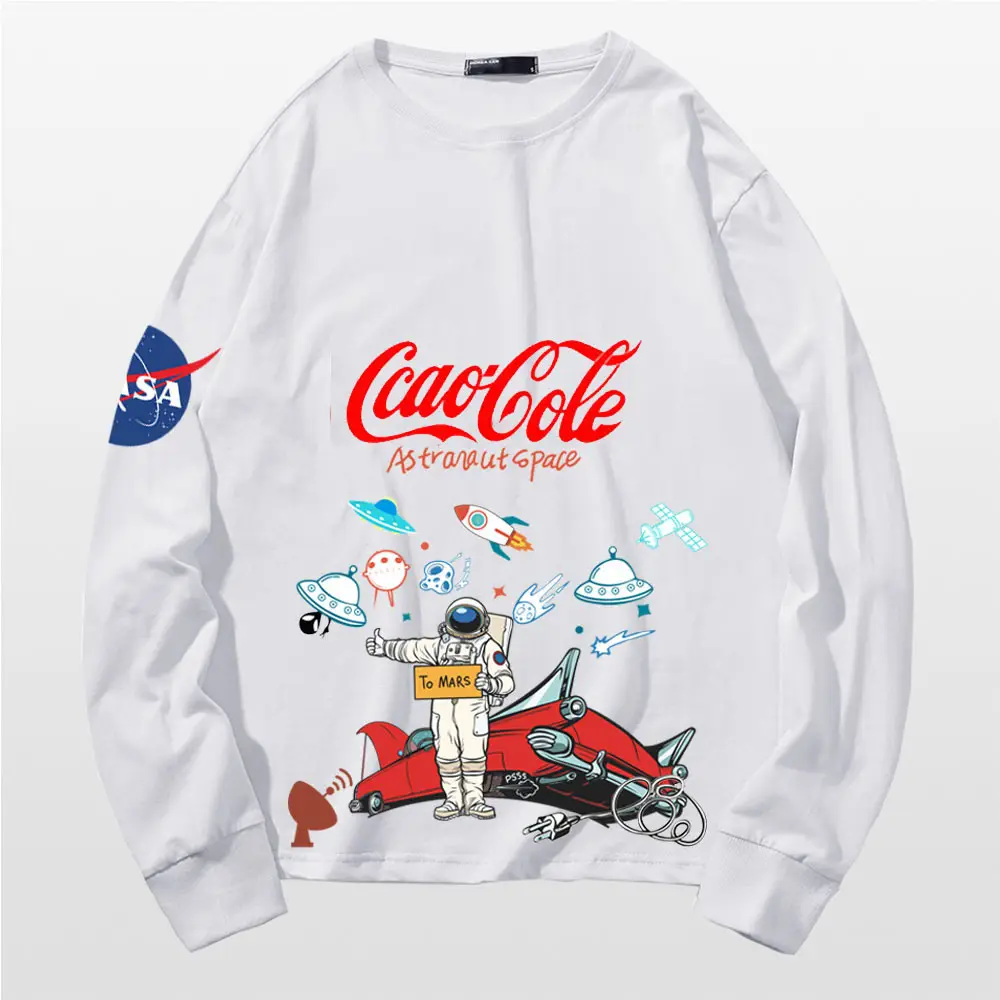 Tide NASA Cotton Long Sleeve T-Shirt Blue - Image 2
