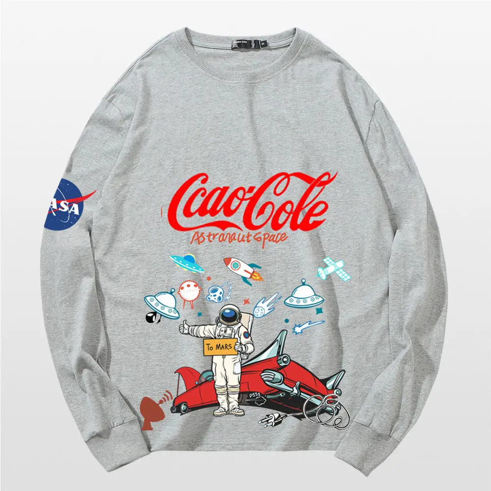 Tide NASA Cotton Long Sleeve T-Shirt Blue - Image 7