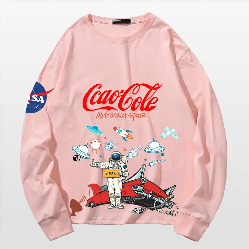 Tide NASA Cotton Long Sleeve T-Shirt Blue - Image 8