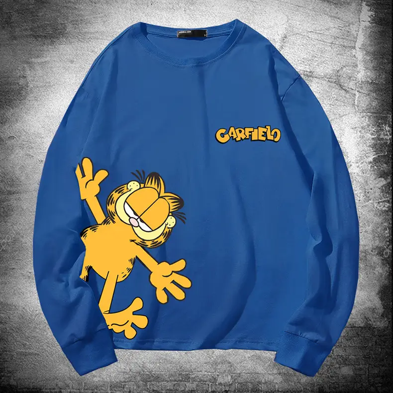 Men's Red Cartoon Long Sleeve T-Shirt - Image 14