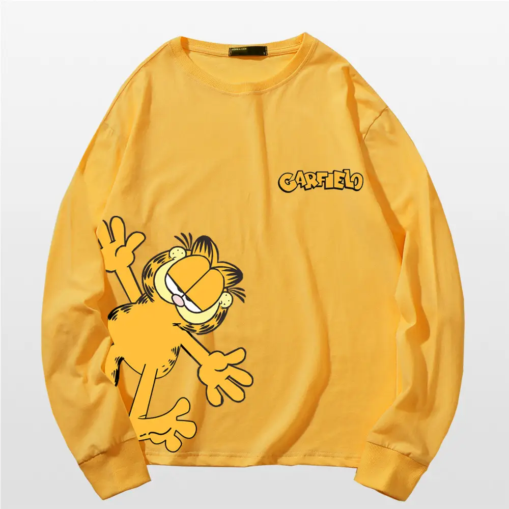 Men's Red Cartoon Long Sleeve T-Shirt - Image 3