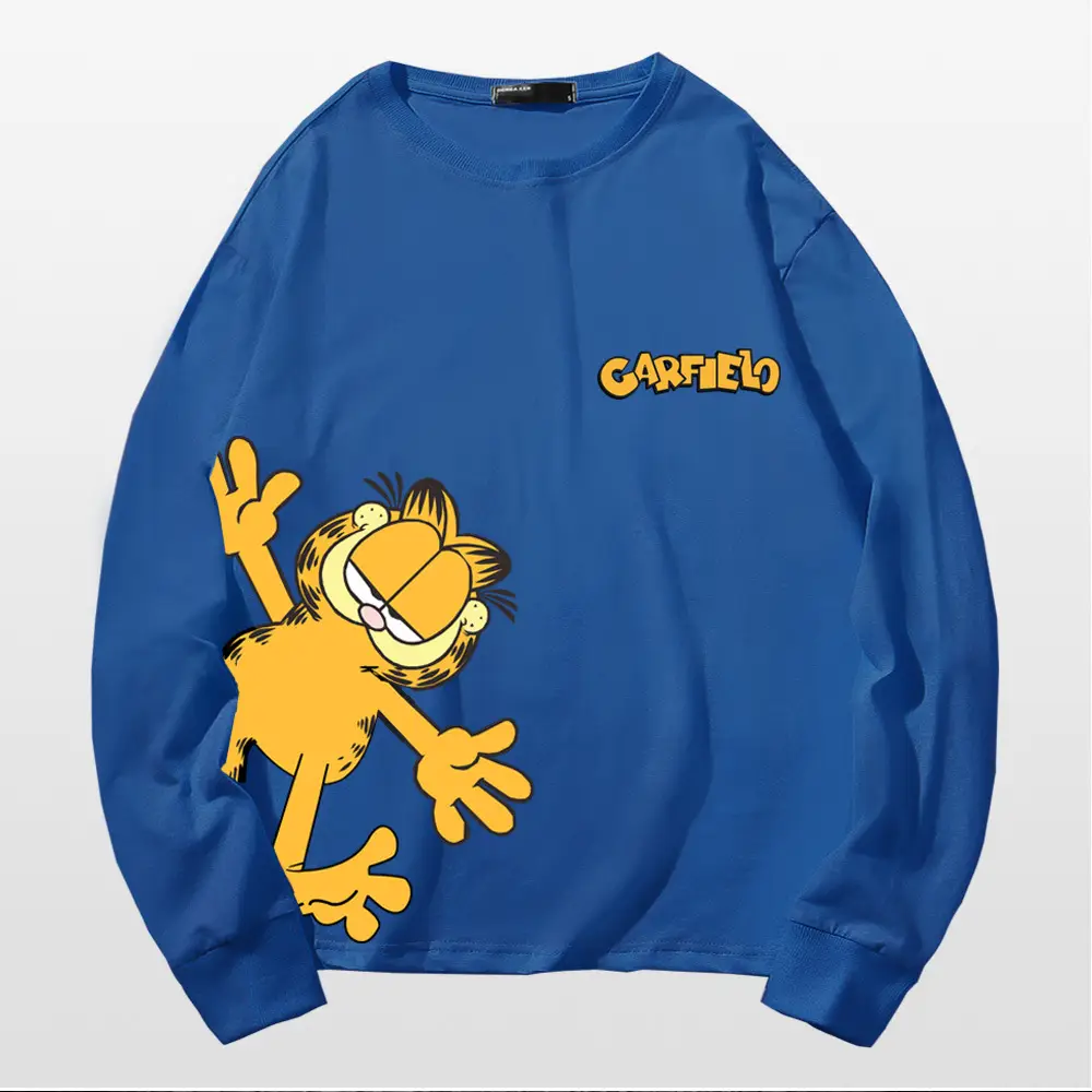 Men's Red Cartoon Long Sleeve T-Shirt - Image 5
