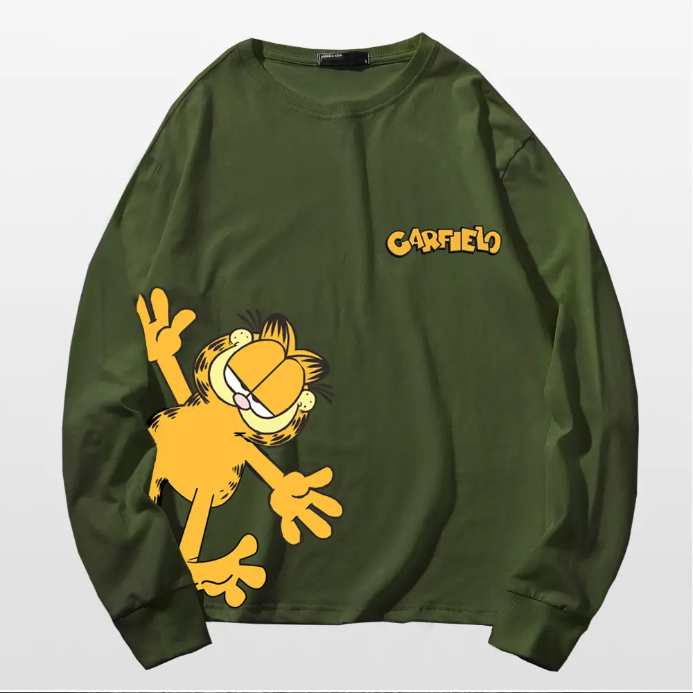 Men's Red Cartoon Long Sleeve T-Shirt - Image 6
