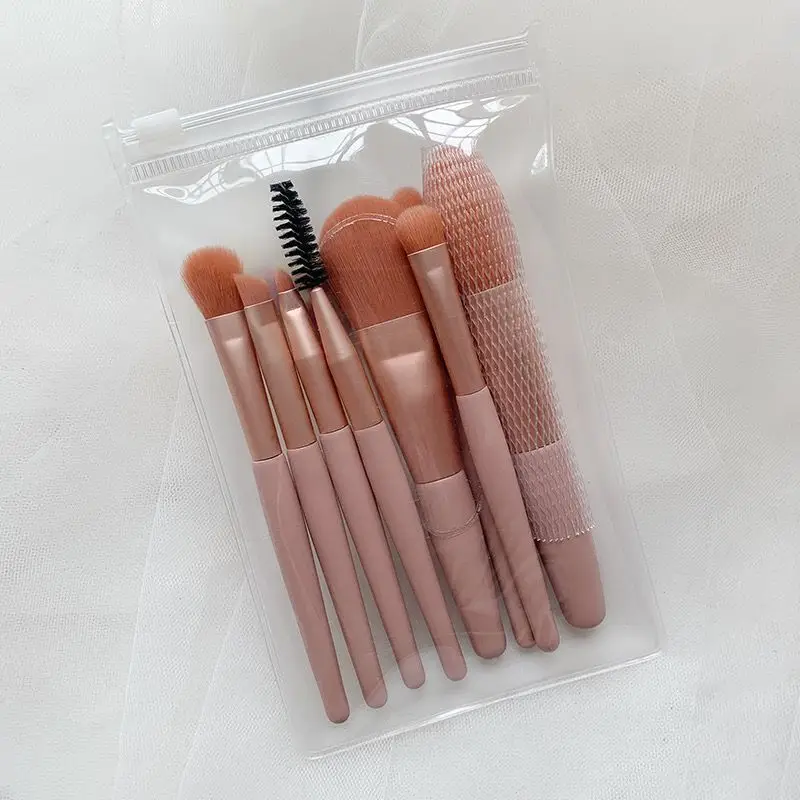 Morandi 8-Piece Mini Makeup Brush Set for Beginners
