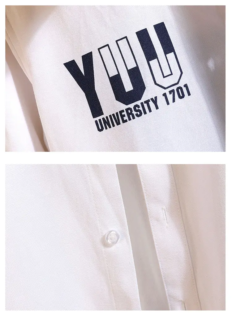 Men Printed Long Sleeve Jacket Light Blue Spring Autumn — feature 15