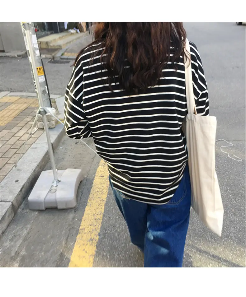 Women Striped Long Sleeve T-Shirt Autumn Winter 2020 — feature 16