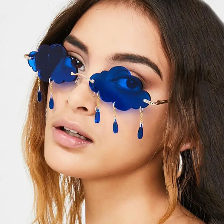 Cloud Sunglasses for Women Street Style Rimless