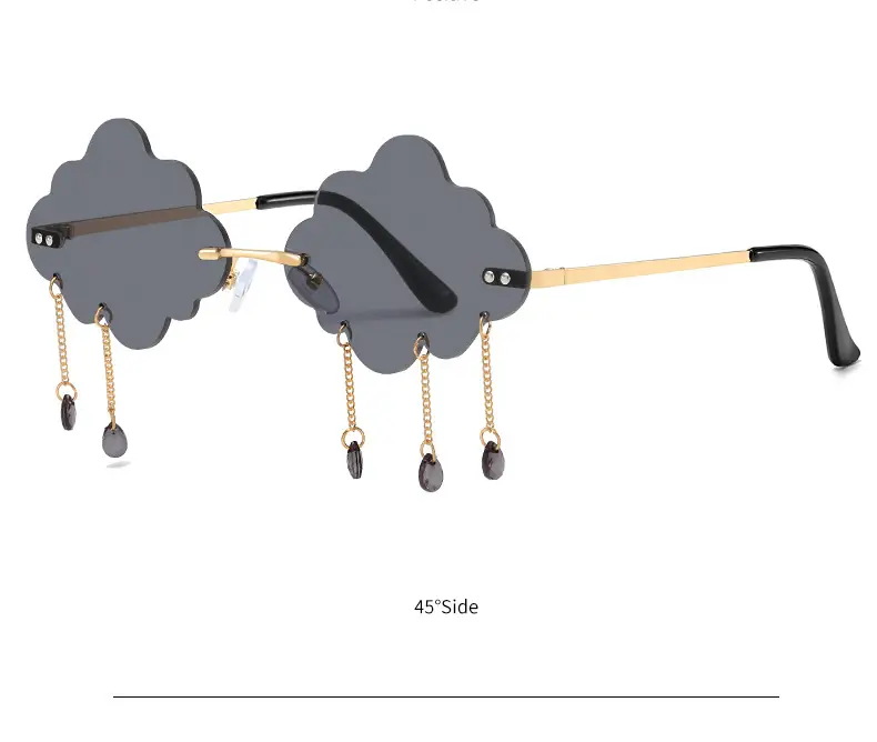 Cloud Sunglasses for Women Street Style Rimless — feature 10