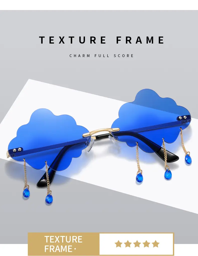 Cloud Sunglasses for Women Street Style Rimless — feature 6