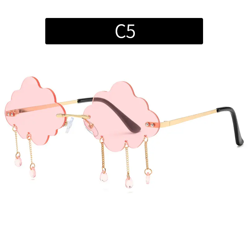 Cloud Sunglasses for Women Street Style Rimless