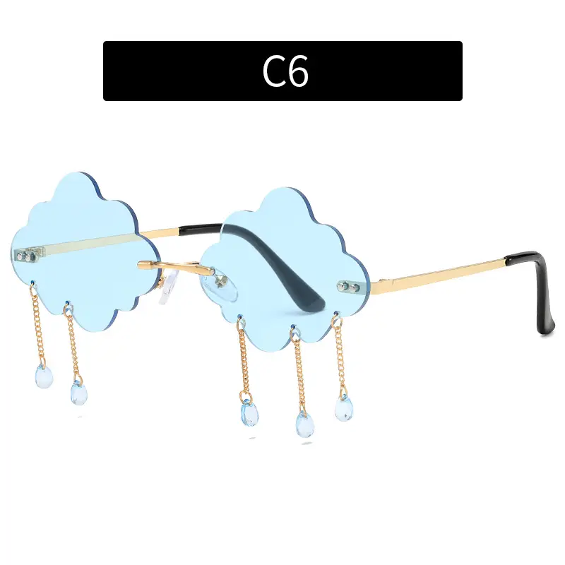 Cloud Sunglasses for Women Street Style Rimless
