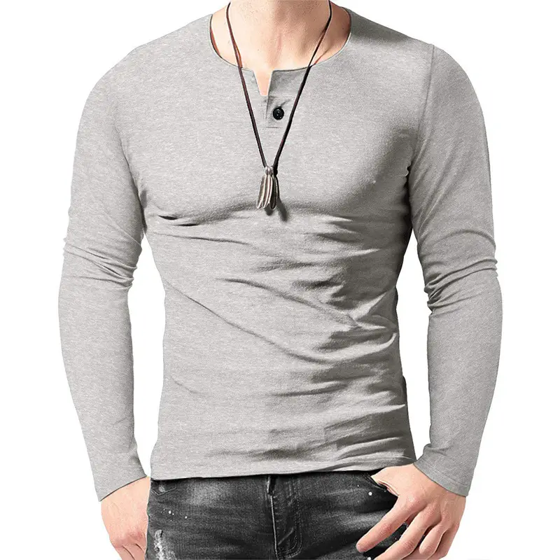 Men's Black Long Sleeve T-Shirt Large Size - Image 6