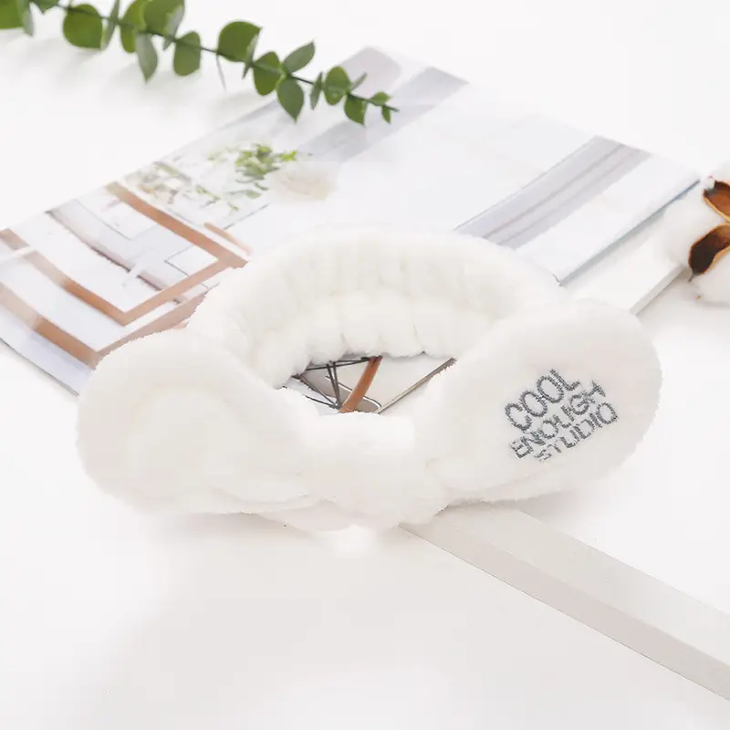 Korean Hair Bow Rabbit Ears Headband Set - Image 6