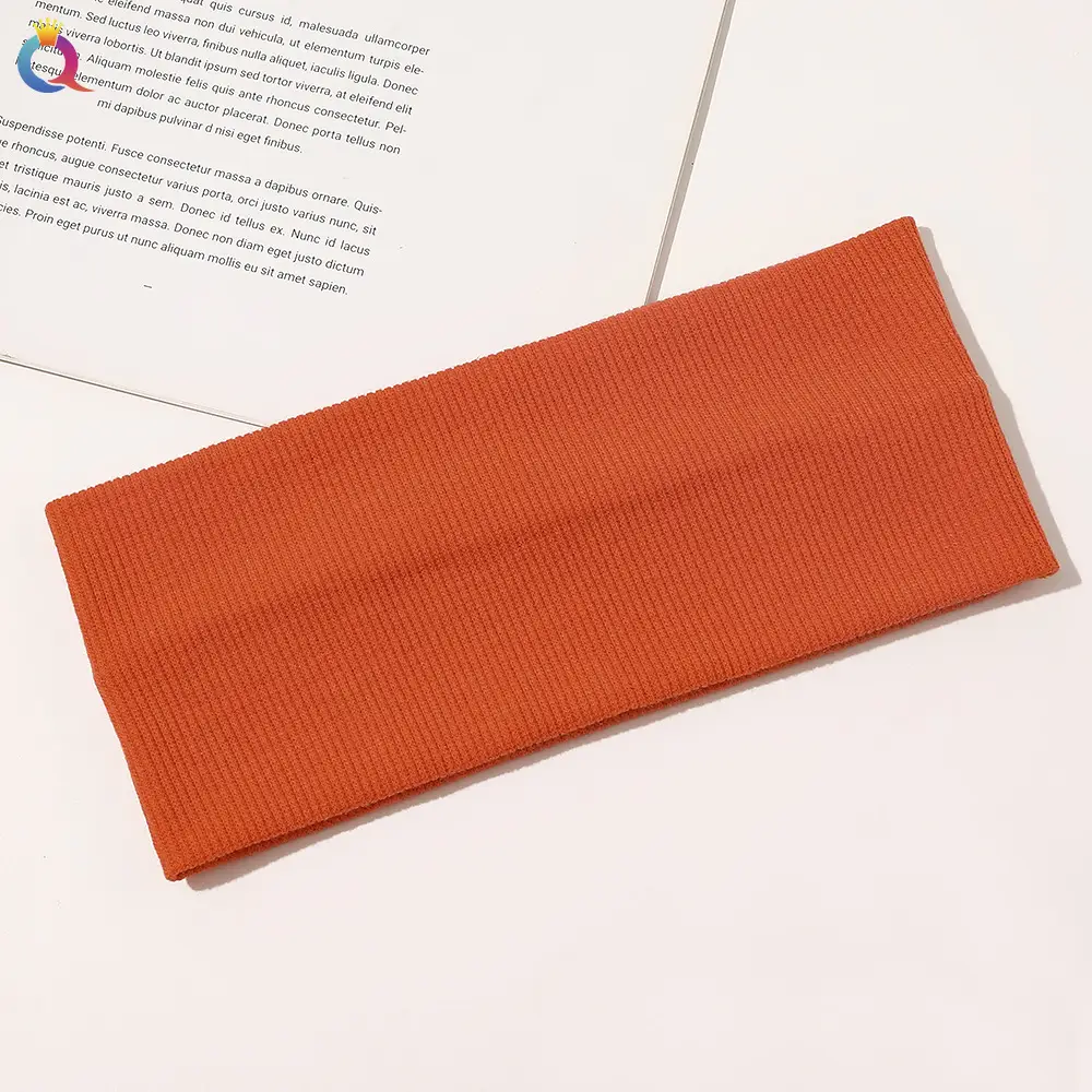 Qiyue Cross-border New Knitted Hair Bands Women's European and American Popular Yoga Headband Thread Cotton Sweat-absorbent Breathable - Image 3