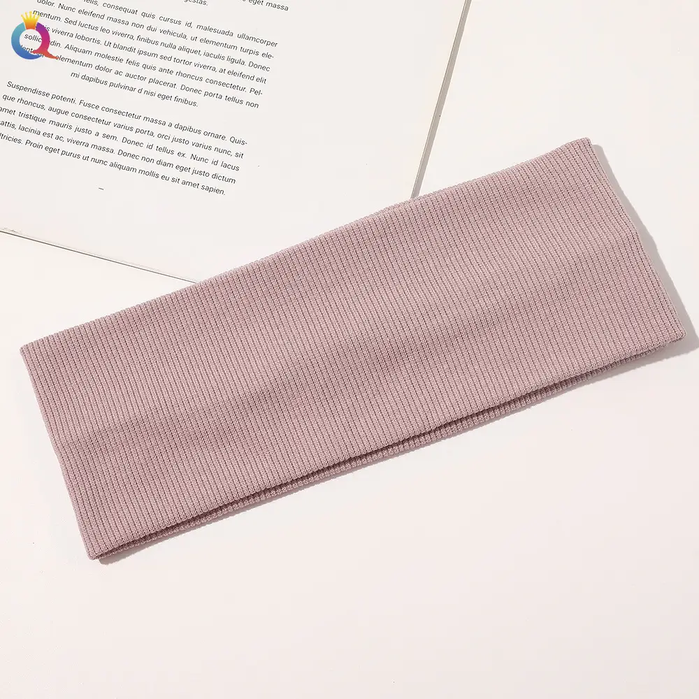 Qiyue Cross-border New Knitted Hair Bands Women's European and American Popular Yoga Headband Thread Cotton Sweat-absorbent Breathable - Image 5