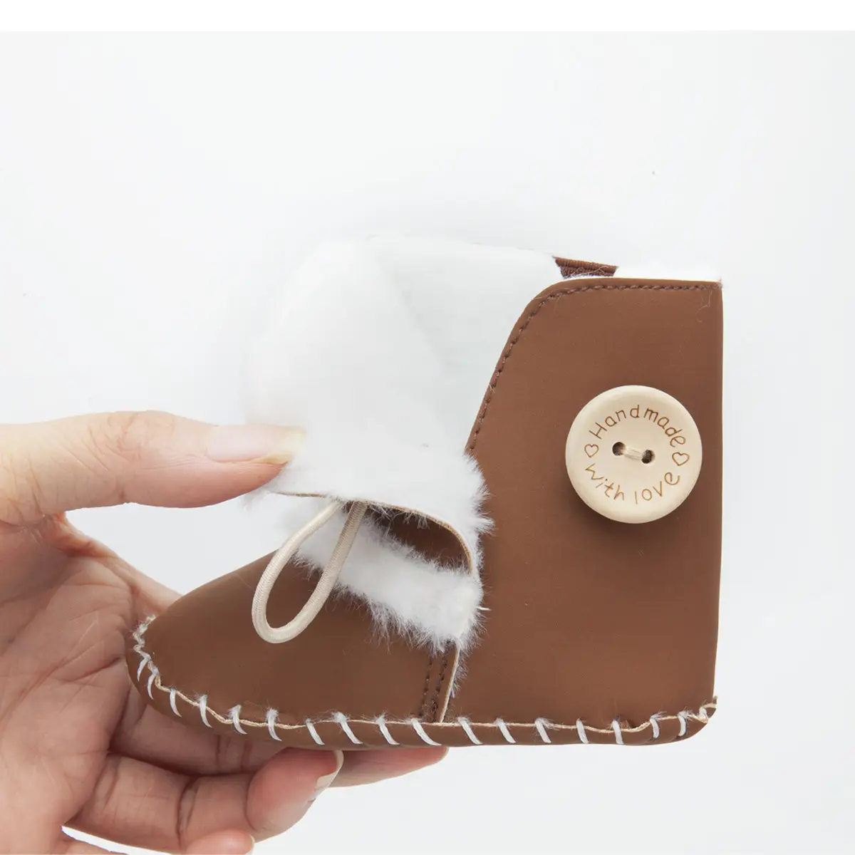Black Velvet Winter Boots for Toddlers with Faux Fur Trim - Image 7