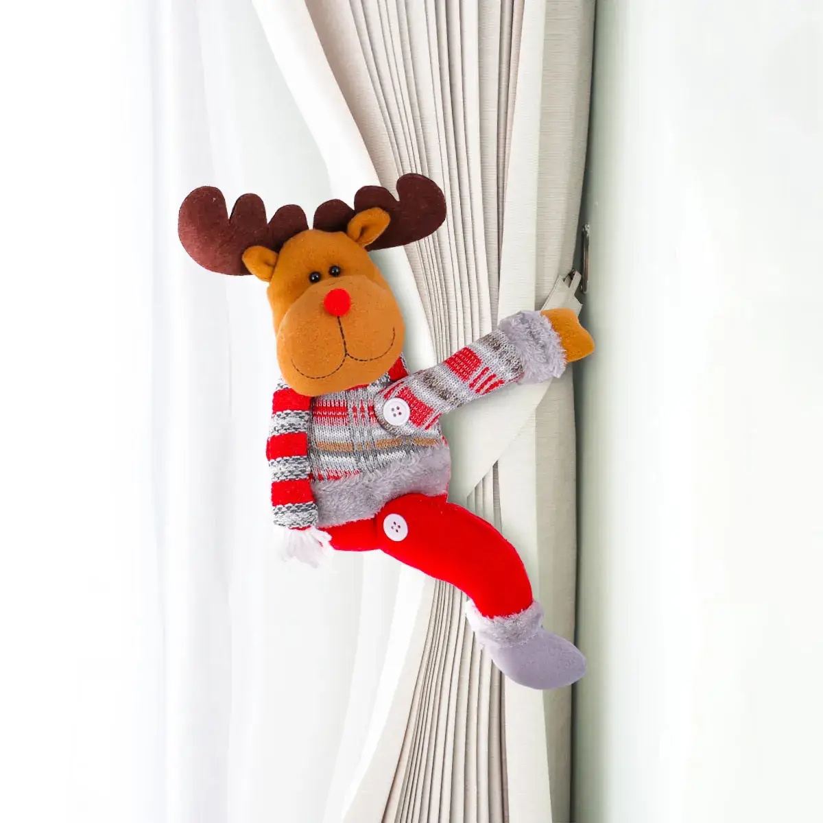 Christmas Curtain Decorative Doll Buckle Holder - Image 6